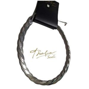 Thalia Sodi silver plated braided necklace